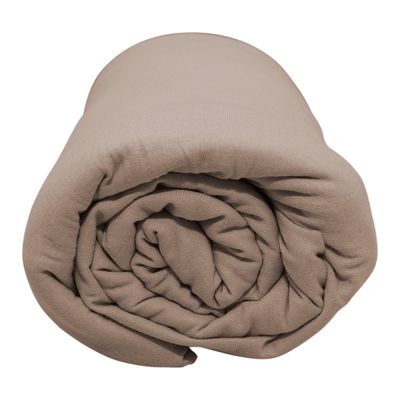 Lençol Portallar King Com Elástico Malha 100% Algodão Premiun Classic Capuccino