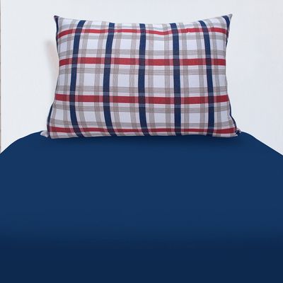 Fronha Doce Vida Malha Mista São Paulo 48cm68cm Azul Profundo