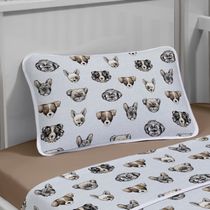 Jogo de Cama Tecebem Baby Malha Estampado Agnes 3 Pçs Trigo