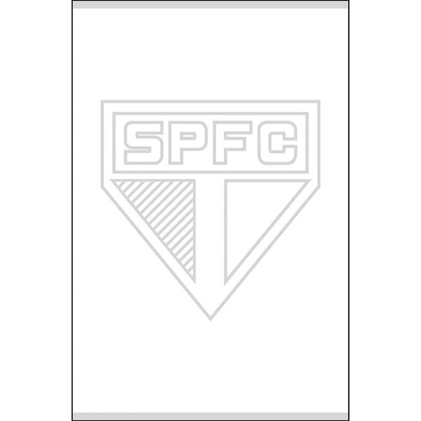 Toalha Social Academia e Mão Buettner Jacquard Veludo Futebol Sao Paulo 33cmx50cm Branco
