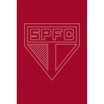 Toalha Social Academia e Mão Buettner Jacquard Veludo Futebol Sao Paulo 33cmx50cm Vermelho Scarlet