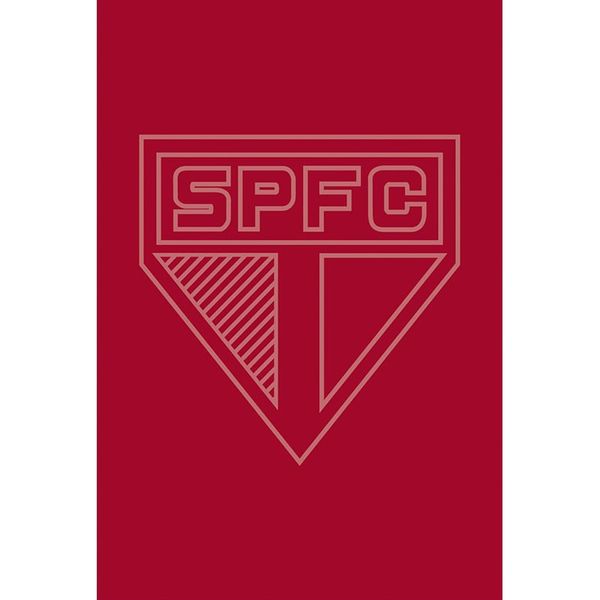 Toalha Social Academia e Mão Buettner Jacquard Veludo Futebol Sao Paulo 33cmx50cm Vermelho Scarlet