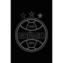 Toalha Social Academia e Mão Buettner Jacquard Veludo Futebol Gremio 33cmx50cm Preto