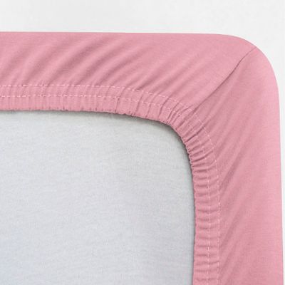 Jogo de Cama Buettner Solteiro Malha Liso 2 Peças Image Rose
