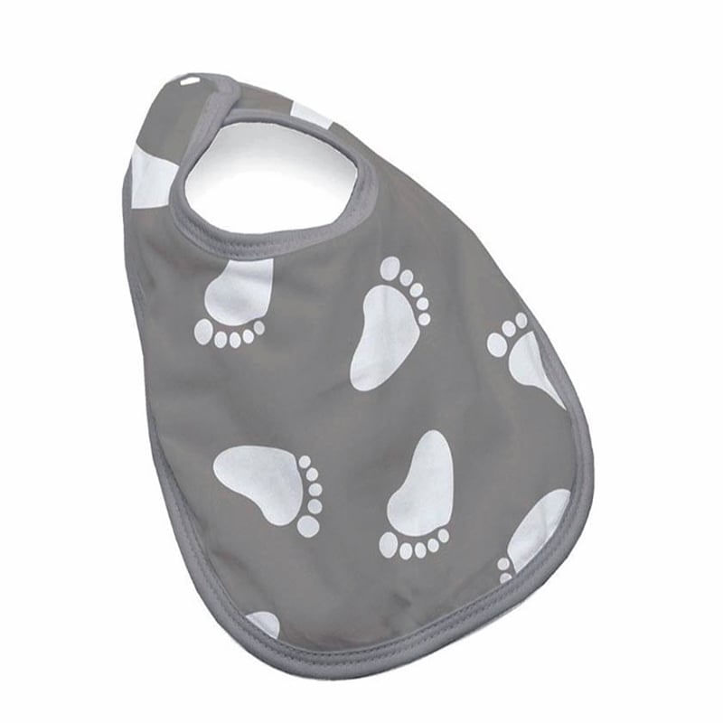 Babador Tecebem Baby Kinder Impermeável C/ Botão Mia Cinza