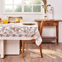 Toalha de Mesa Lepper Retangular Tati 1,55m x 2,50m Bege
