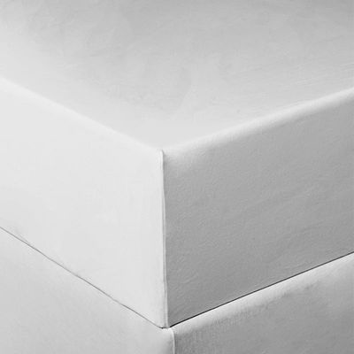Lençol Tecebem Queen Malha C/ Elástico Liso 158mx198mx40cm Branco