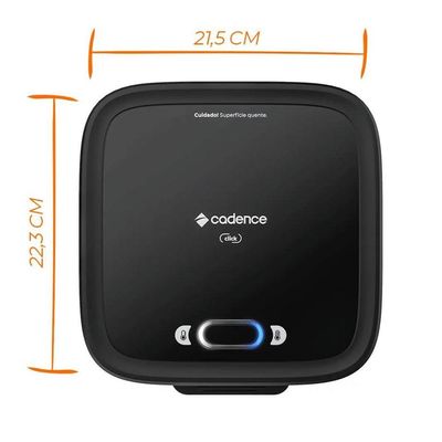 Sanduicheira Cadence Click 750W San400-127 Preto 110V