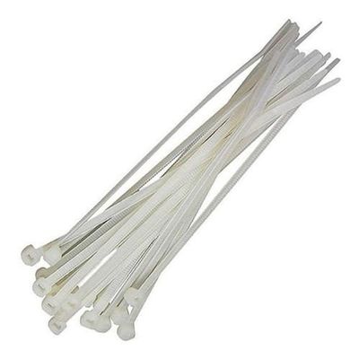 Abraçadeira De Nylon 200 X 2,5 Branca Com 1000 Peças - Fertak