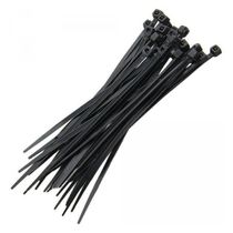 Abraçadeira De Nylon Preto 50 Uni Cinta Plastica Gato