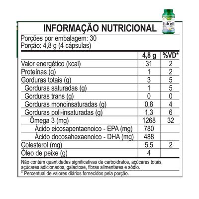 Kit 2 óleo De Peixe Fish Oil Unilife 120 Capsulas 1000mg