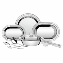 Kit Para Servir Tramontina Ciclo Em Aço Inox 8 Peças