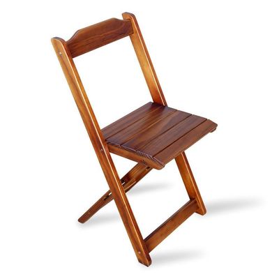 Jogo De Mesa 4 Cadeiras 70x70 Dobravel Imbuia Cor: Marrom