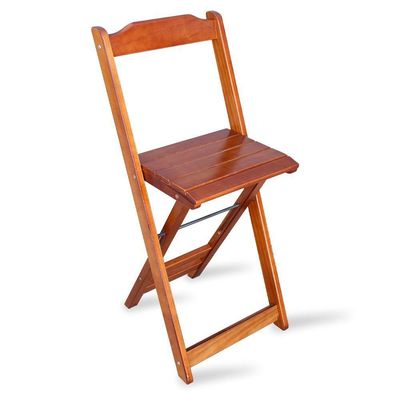 Jogo De Mesa Bistro Com 4 Cadeiras Dobravel Imbuia Cor: Marrom
