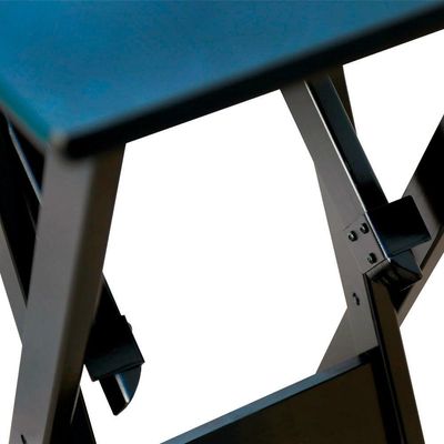 Jogo De Mesa Bistro Com 4 Cadeiras Dobravel Preto