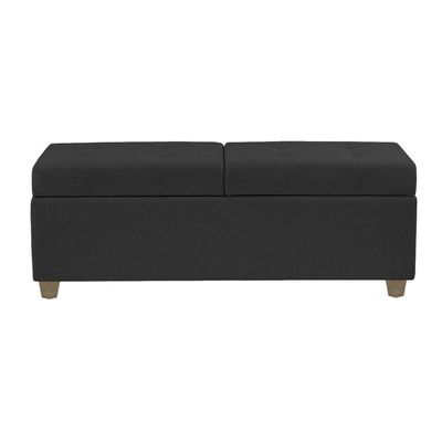 Recamier Bau Madri 1,40m Suede Grafite - Inova Decor