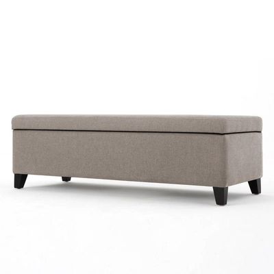Recamier Bau Julia 1,20m Suede Bege - Inova Decor