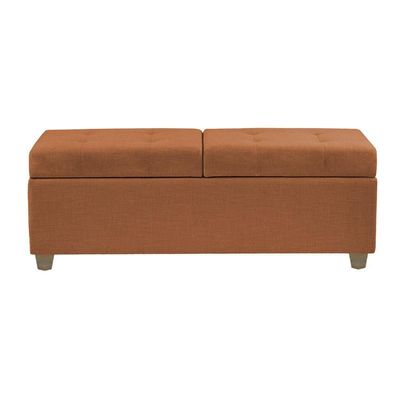 Recamier Bau Madri 1,20m Veludo Terracota - Inova Decorações