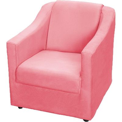 Kit 12 Poltronas Mila Pé De Plástico Cromado - Rosê Suede