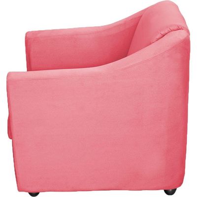 Kit 12 Poltronas Mila Pé De Plástico Cromado - Rosê Suede