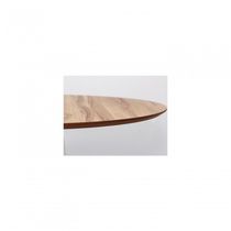 Tampo Em Mdf Redondo 120cm - Nogueira Marrom Amarelado