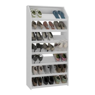 Sapateira Vertical 67cm Com 7 Prateleiras Multimóveis CR35252 Branco
