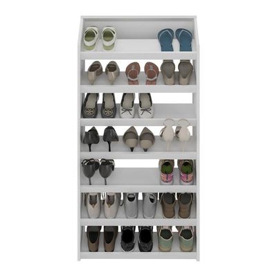 Sapateira Vertical 67cm Com 7 Prateleiras Multimóveis CR35252 Branco