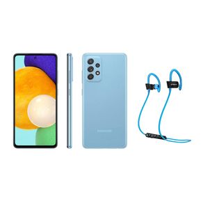 Kit-Smartphone-Samsung-Galaxy-A52-128GB-Dual-Chip-Azul-com-Fone-Bluetooth-ELG