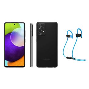 Kit-Smartphone-Samsung-Galaxy-A52-128GB-Dual-Chip-Preto-com-Fone-Bluetooth-ELG