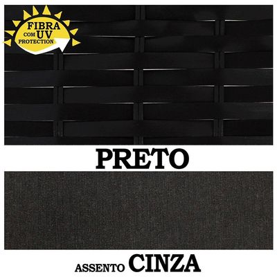 Balanço Ninho Suspenso Almofada Impermeável Cinza