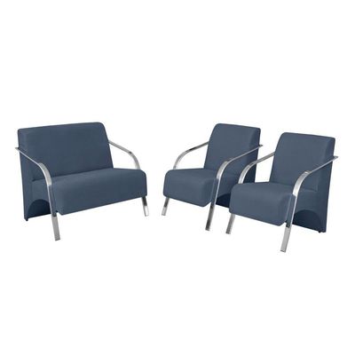 Conjunto Vênus Braço Alumínio Suede Azul Bic