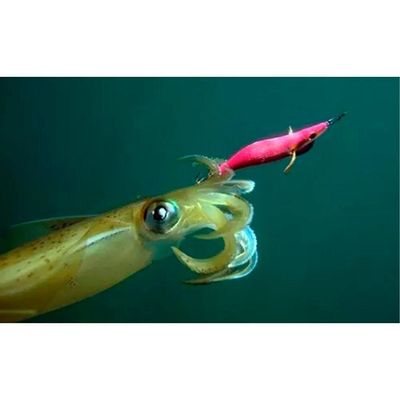 Kit 4 Isca Artificial Zangarilho Escuro 13cm Pesca Lula 24 Fisgas