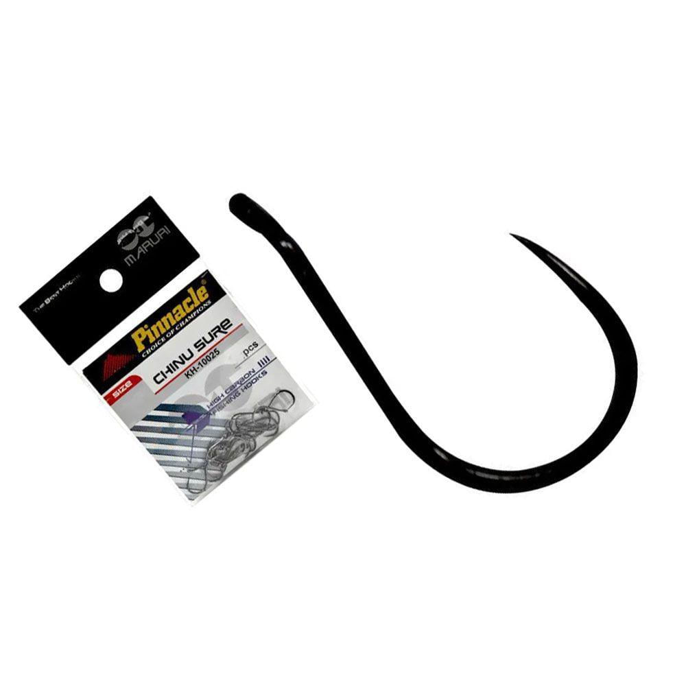 Anzol Sem Fisga Farpa Pinnacle Chinu Sure Black N01 C/20un
