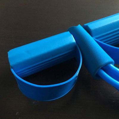Besportble 4 Tubos Pedal Elástico Corda De Puxar Com Alça Expansor Para Cintura Abdômen Braço Azul
