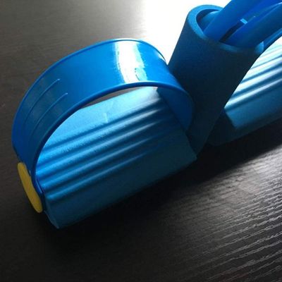 Besportble 4 Tubos Pedal Elástico Corda De Puxar Com Alça Expansor Para Cintura Abdômen Braço Azul