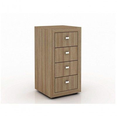 Gaveteiro Para Escritório Home Office Me4133 Mdp Amendoa