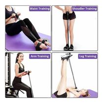 Extensor Elástico Pedal De Puxar Fitness Pulseira De Exercícios Abdominais Para Treino De Barriga