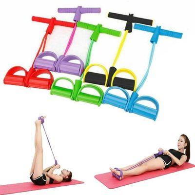 Extensor Elástico Pedal De Puxar Fitness Pulseira De Exercícios Abdominais Para Treino De Barriga