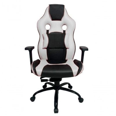 Cadeira Gamer Com Almofada Linha Gamer Racing Branco