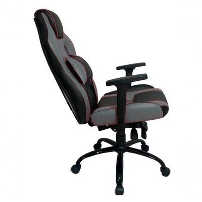 Cadeira Gamer Com Almofada Linha Gamer Racing Cinza