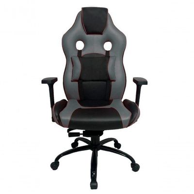 Cadeira Gamer Com Almofada Linha Gamer Racing Cinza
