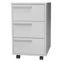 Gaveteiro Para Escritorio Gamer 3 Gavetas E 4 Rodizios Branco B26 Novam Branco