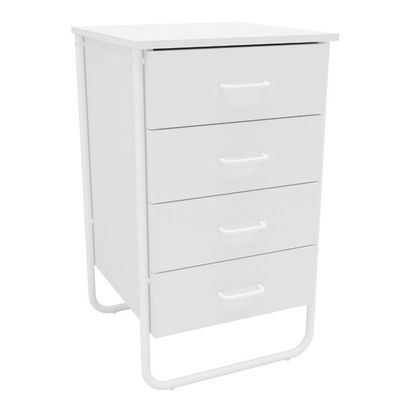 Gaveteiro Foster 4 Gavetas Politorno Branco Branco