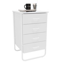 Gaveteiro Foster 4 Gavetas Politorno Branco Branco