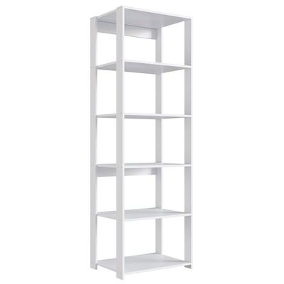 Estante Livreiro 183x60cm 05 Prateleiras Branco Proddy Branco