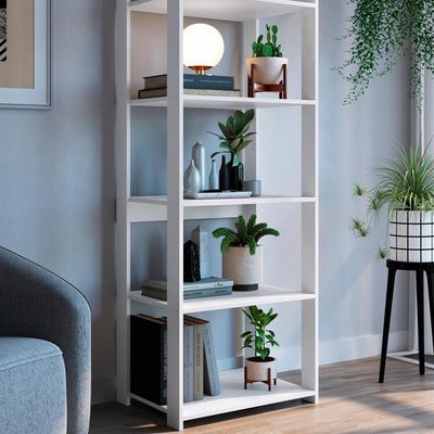 Estante Livreiro 183x60cm 05 Prateleiras Branco Proddy Branco