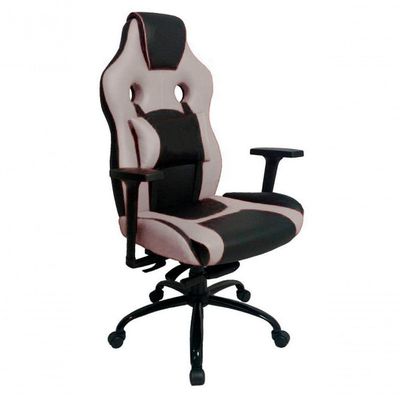 Cadeira Gamer Com Almofada Linha Gamer Racing Cinza