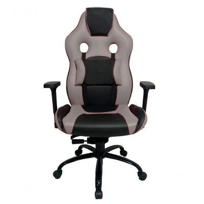 Cadeira Gamer Com Almofada Linha Gamer Racing Cinza