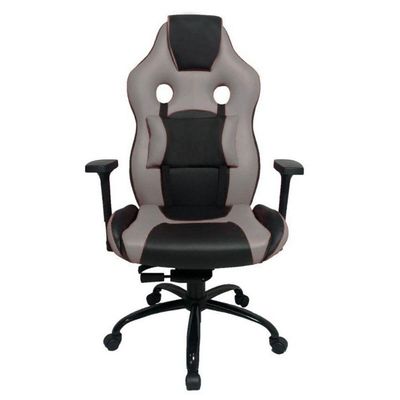 Cadeira Gamer Com Almofada Linha Gamer Racing Cinza