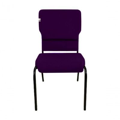 Cadeira Empilhável Para Igrejas Evangélicas Linha Church Roxo